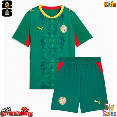 Senegal Replica Away Stadium Kit for Kids World Cup 2026 Short Sleeve (+ pants)